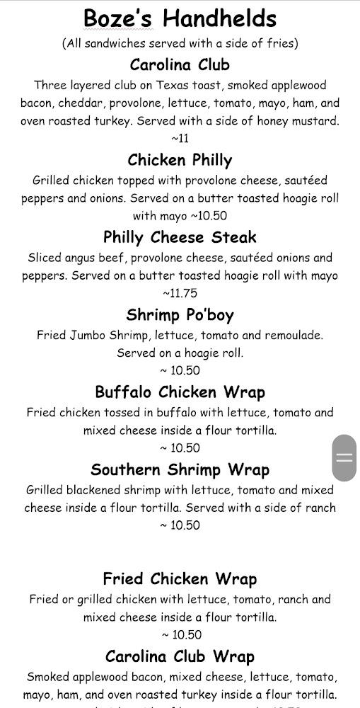 Boze's Restaurant and Bar Mozzarella Sticks